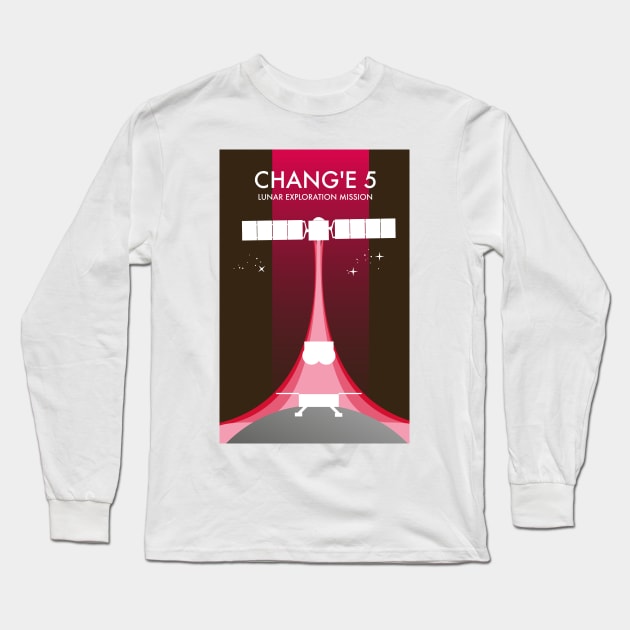 Chang'e 5 Lunar Exploration Mission Long Sleeve T-Shirt by nickemporium1